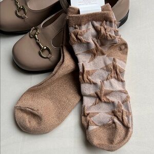 American Eagle Outfitters Boyfriend Star Shimmer Socks 2 Pack